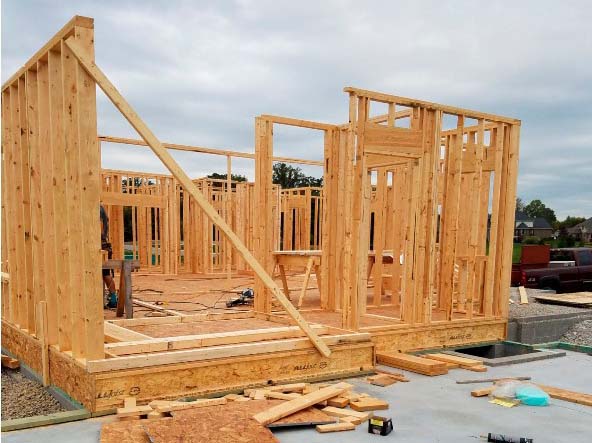 New Home Construction with Timber Framing