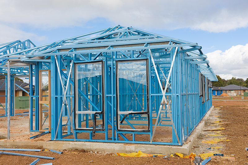 New Home Construction Using Steel Frames