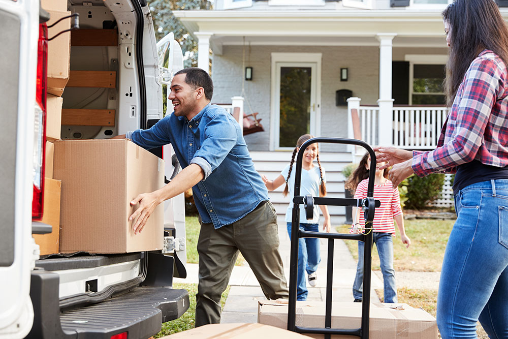 Family Moving into a House They Bought