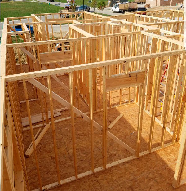 Building New Home with Wood Stud Framing