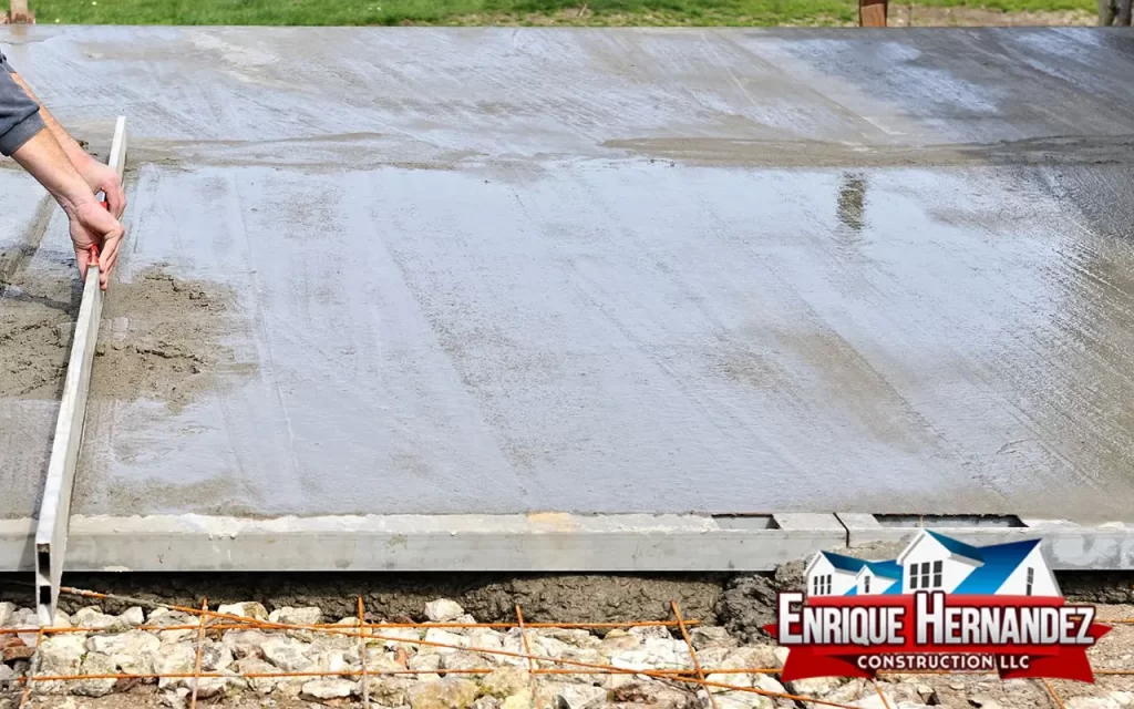 slab concrete installation