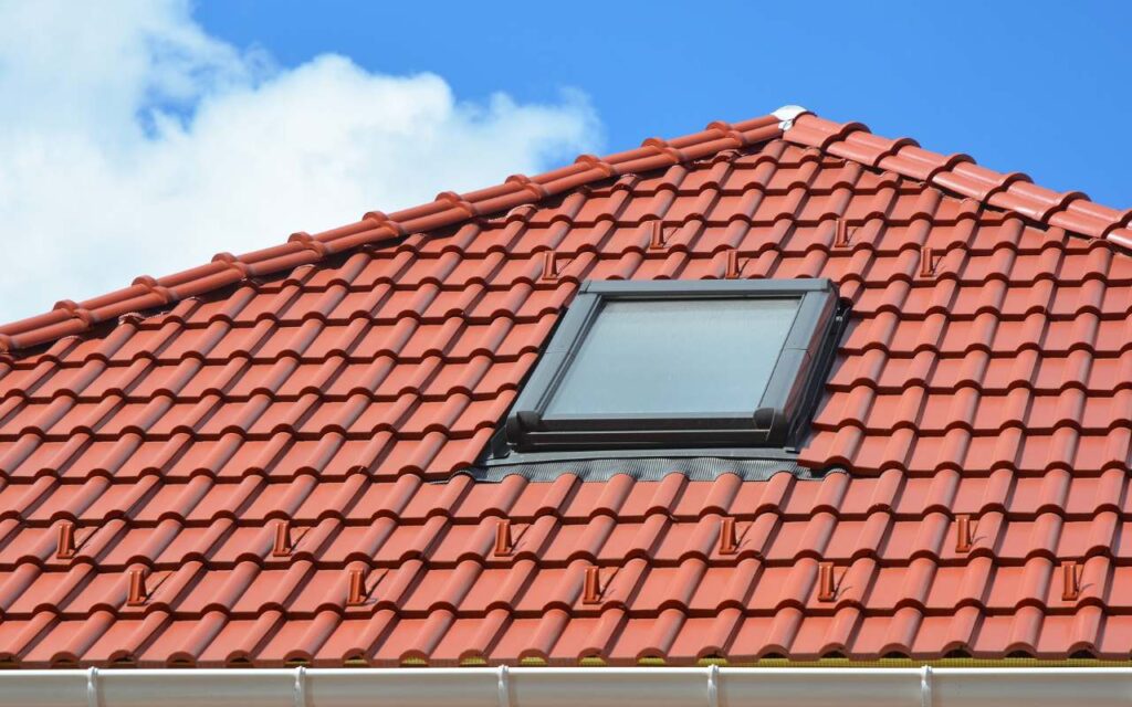 Elegant clay tiles.